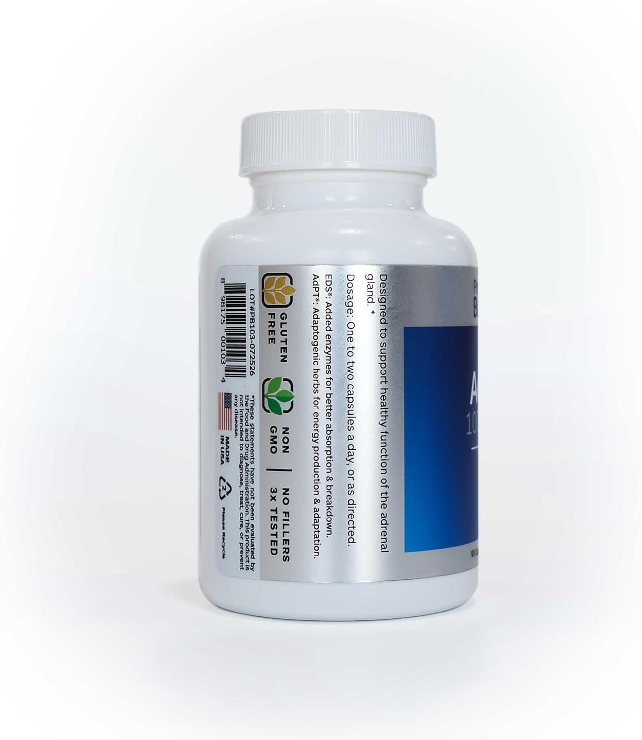 Adrenal Cortex Supplement for Healthy Adrenal Gland Function - 90 Veg Capsules by Professional Botanicals