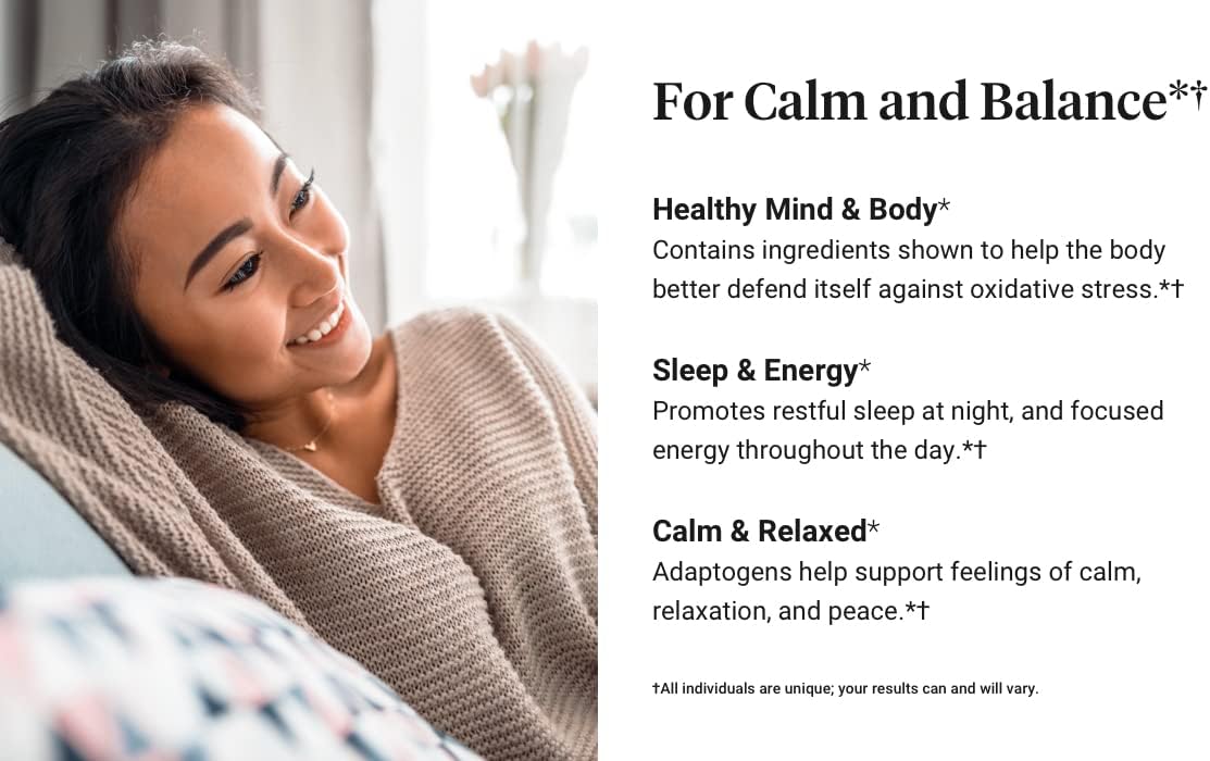 AdrenaLife Stress Relief Supplement with Magnesium, Vitamin B12, & Rhodiola Rosea Extract - 90 Capsules