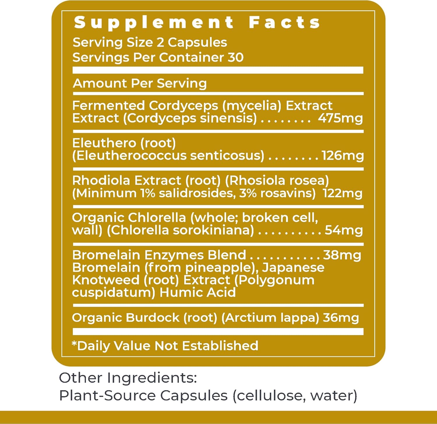 AdrenaVen - Organic Adrenal Health Supplement for Stress Support - 60 Capsules