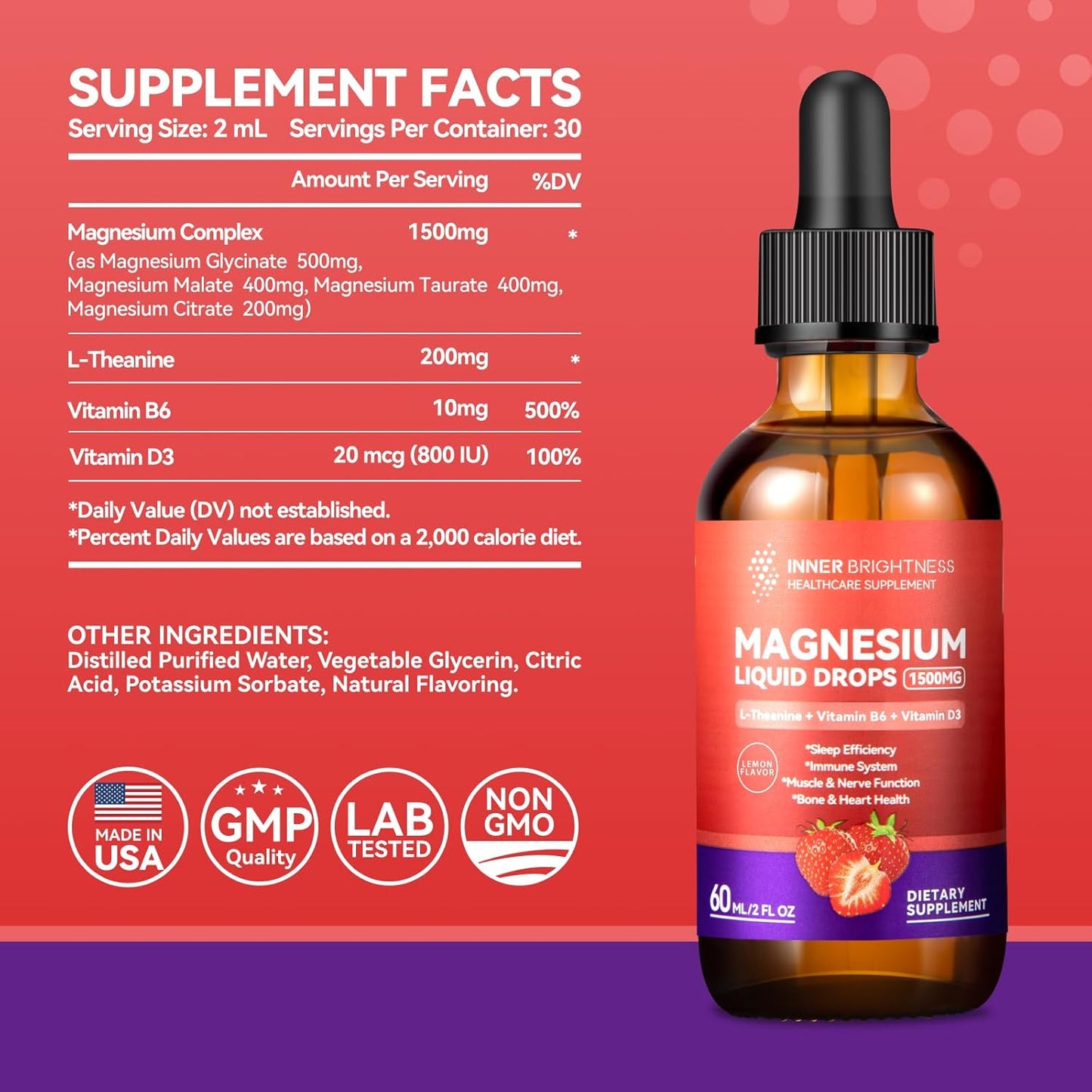 Adult Magnesium Gummies for Sleep, Relaxation, and Focus - Pineapple & Strawberry Flavors with Magnesium Citrate & Taurate