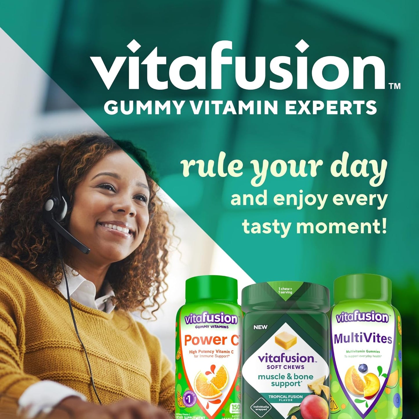 Adult Vitamin D Soft Chews for Bone & Muscle Support, Tropical Fusion Flavor, 30 Individually Wrapped Chews