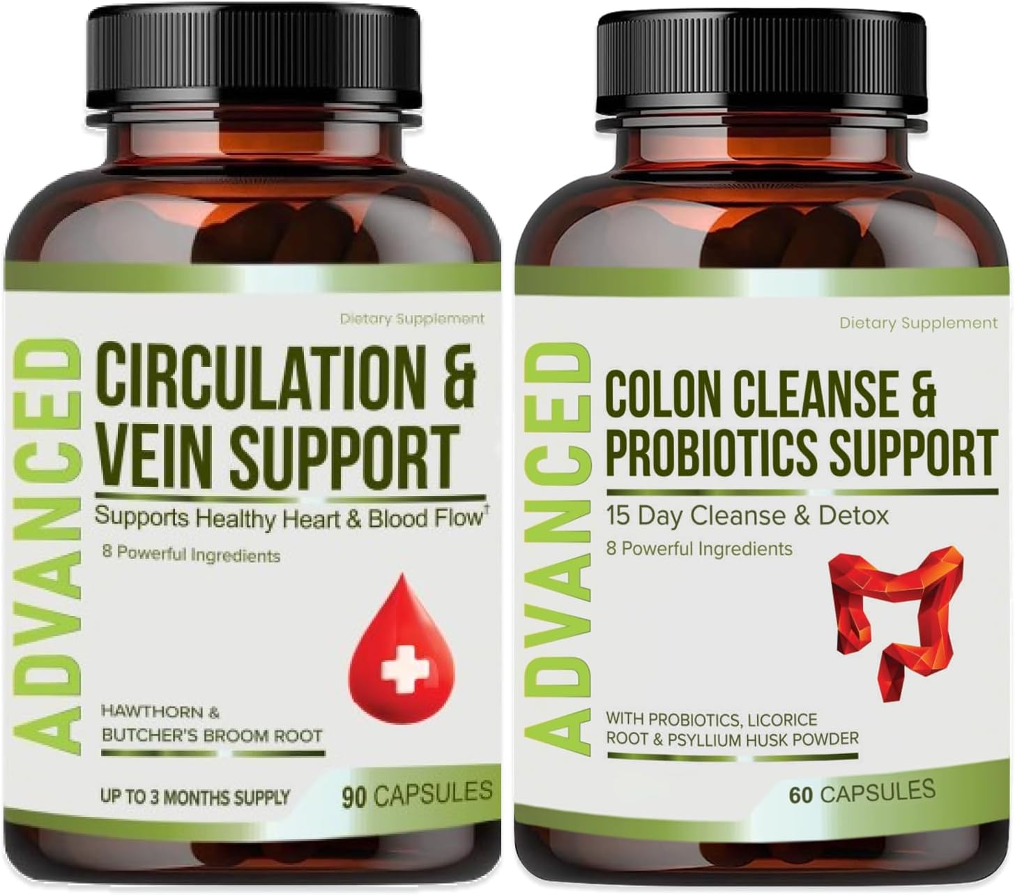 Advanced 15-Day Gut Cleanse Detox with Probiotics for Women and Men by NutraPro