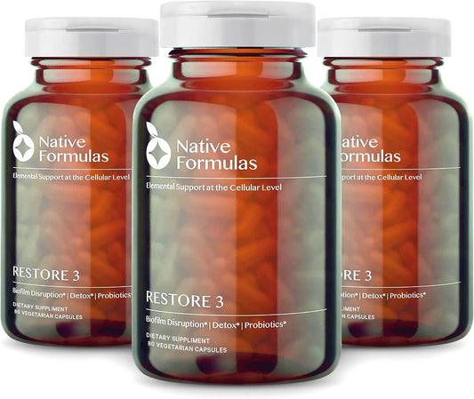 Advanced 3-Proteolytic Enzyme & Spore Probiotic Blend Supplement - 180 Capsules - Supports GI Health, Fibromyalgia, Gut Flora, Muscle & Joint Support - Biofilm Disruption Aid