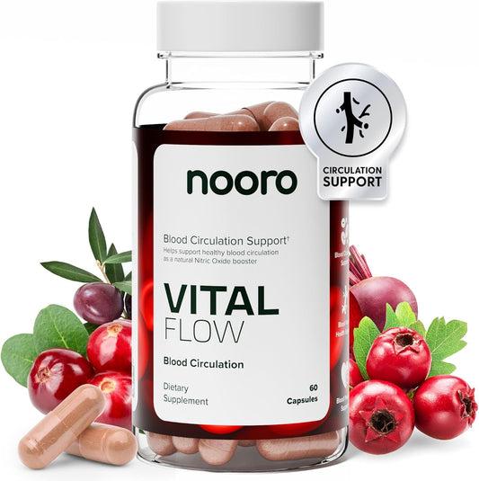 Advanced Blood Circulation Supplement with Nitric Oxide Boost - 60 Capsules, Non-GMO & Gluten Free