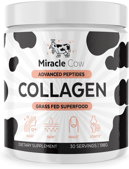 Advanced Collagen Peptides Powder for Hair Skin and Nails Health, Bone and Joint Support - Unflavored Hydrolyzed Collagen Powder for Men and Women - Easy to Dissolve & Absorb - 9 Oz