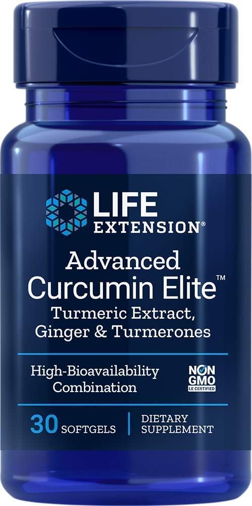 Advanced Curcumin Elite with Ginger & Turmerones - Life Extension 30 Softgels