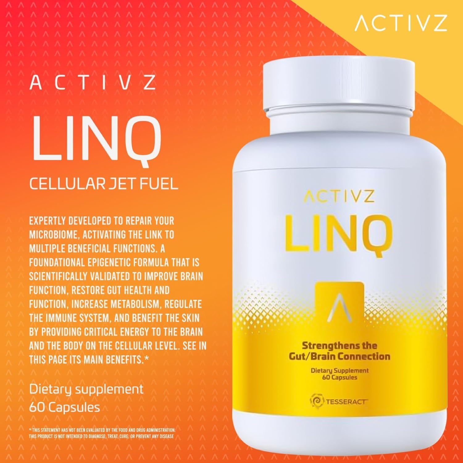 Advanced Epigenetic Formula - Boost Brain Function, Gut Health, Skin Radiance, Immune Support - 60 Capsules