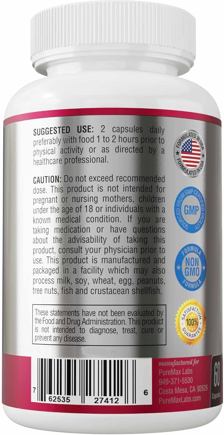 Advanced Female Libido Formula with Epimedium, Maca, and Ginseng for Desire and Energy - Non-GMO Supplement with Horny Goat Weed and Tribulus - 60 Capsules