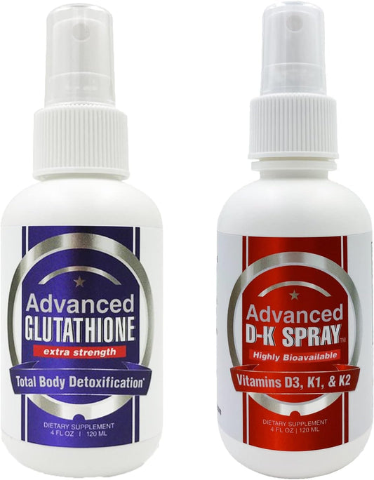 Advanced Glutathione + Vitamin D3 K2 Spray | Antioxidant, Free Radical Remover for Bone, Heart, & Mood Support