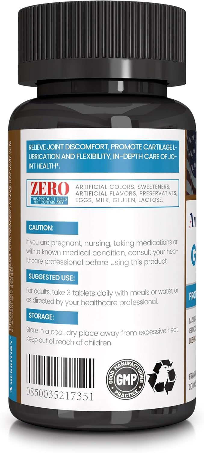 Advanced Joint Health Supplement with Glucosamine, Chondroitin, and MSM - 60 Tablets - Amerrition GUARMOVE