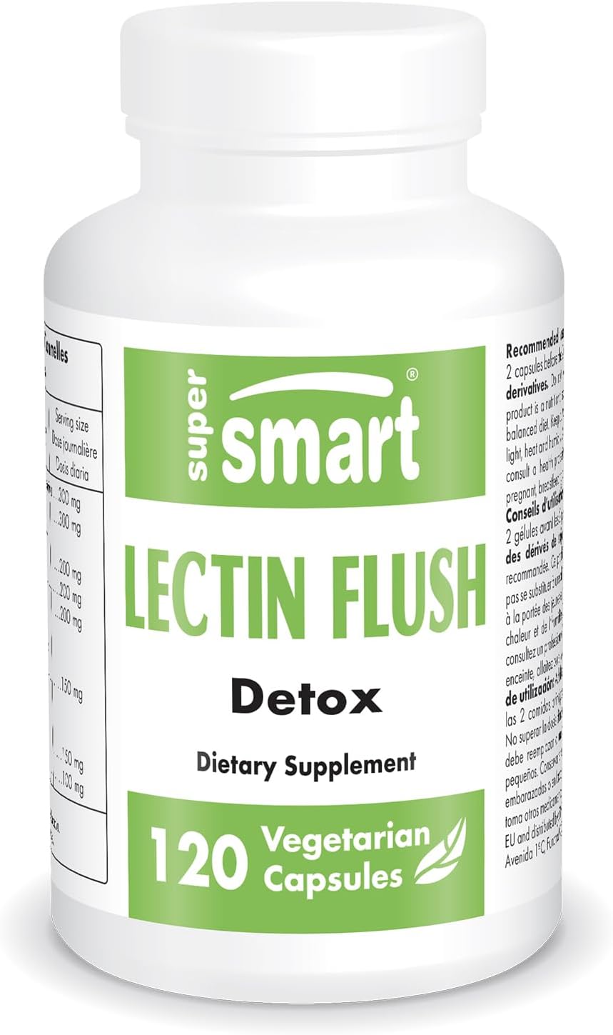 Advanced Lectin Blocker Supplement - Lectin Flush Formula for Shield & Defense - Non-GMO, Gluten Free - 120 Veg Caps