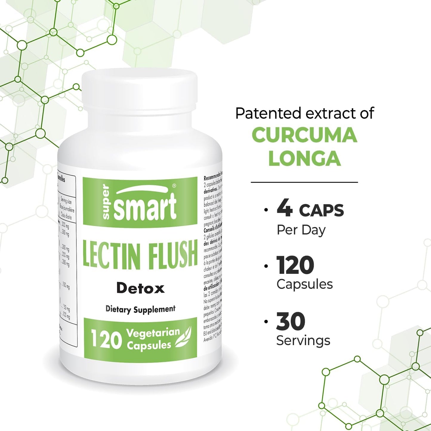 Advanced Lectin Blocker Supplement - Lectin Flush Formula for Shield & Defense - Non-GMO, Gluten Free - 120 Veg Caps