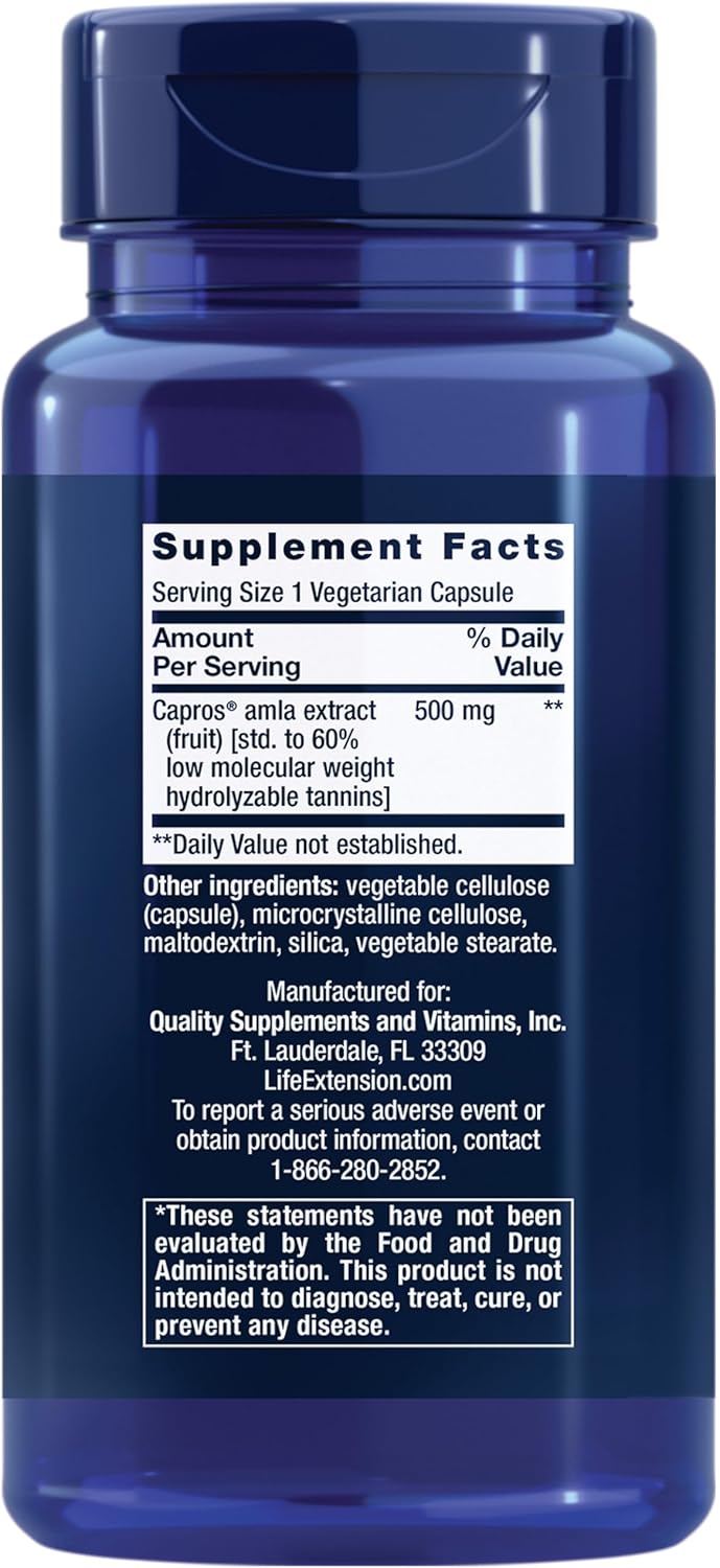 Advanced Lipid Control with Amla Extract for Heart and Endothelial Health - Vegetarian, Gluten-free - 60 Capsules