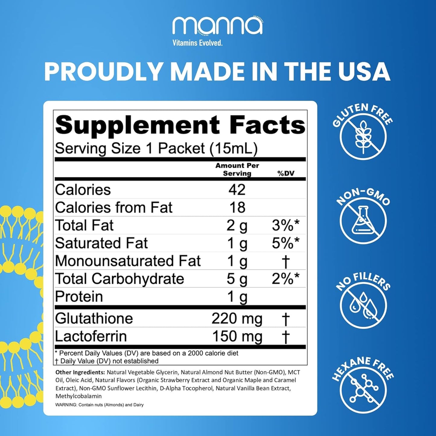 Advanced Liposomal Glutathione Supplement by Manna Vitamins