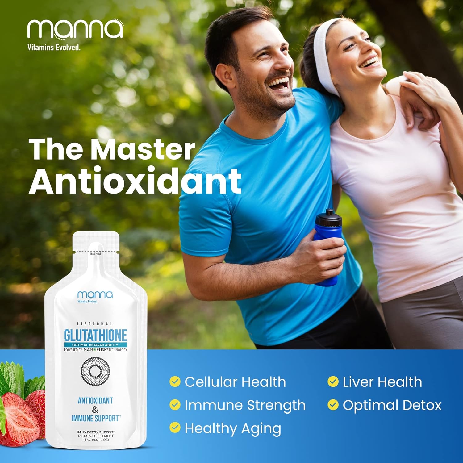 Advanced Liposomal Glutathione Supplement by Manna Vitamins
