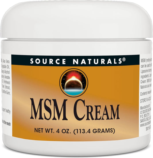 Advanced Liposomal MSM Cream, 4 oz by Source Naturals