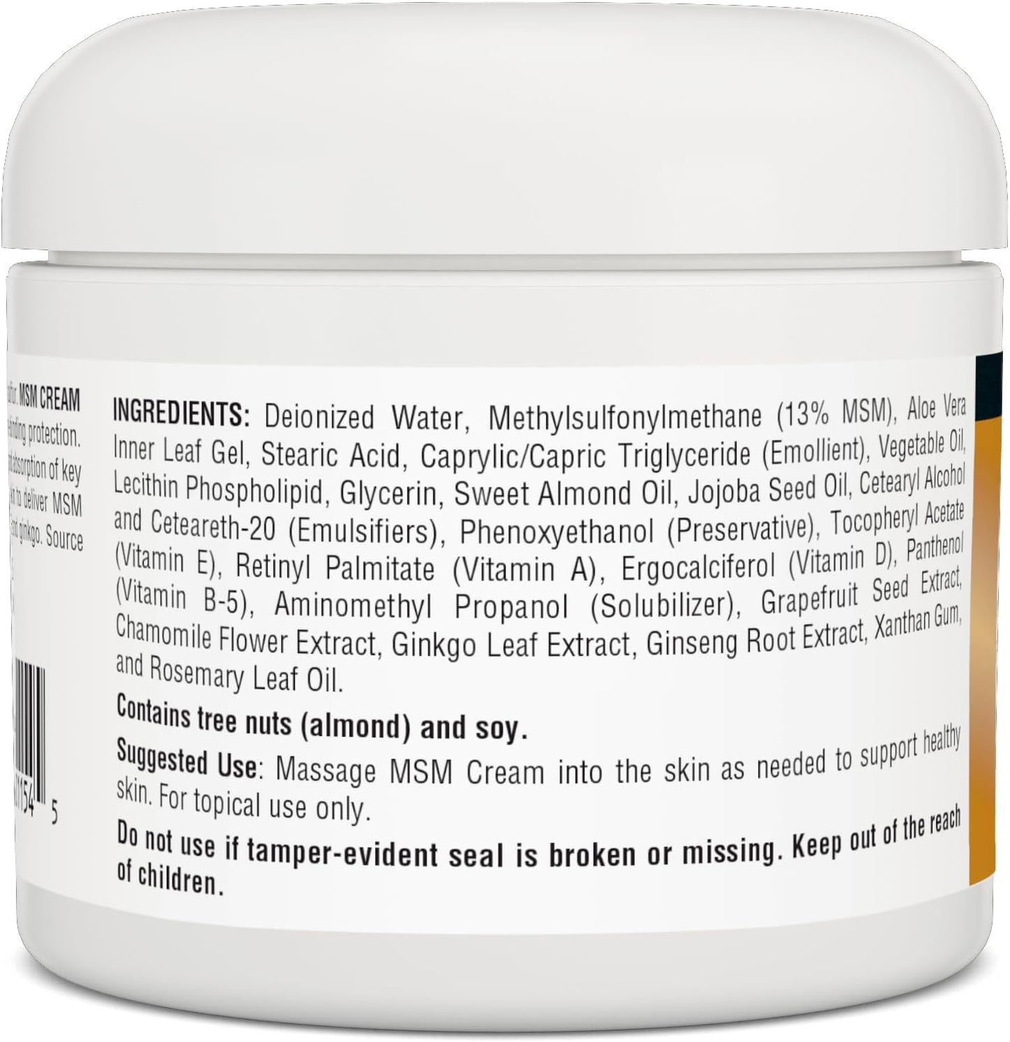 Advanced Liposomal MSM Cream, 4 oz by Source Naturals