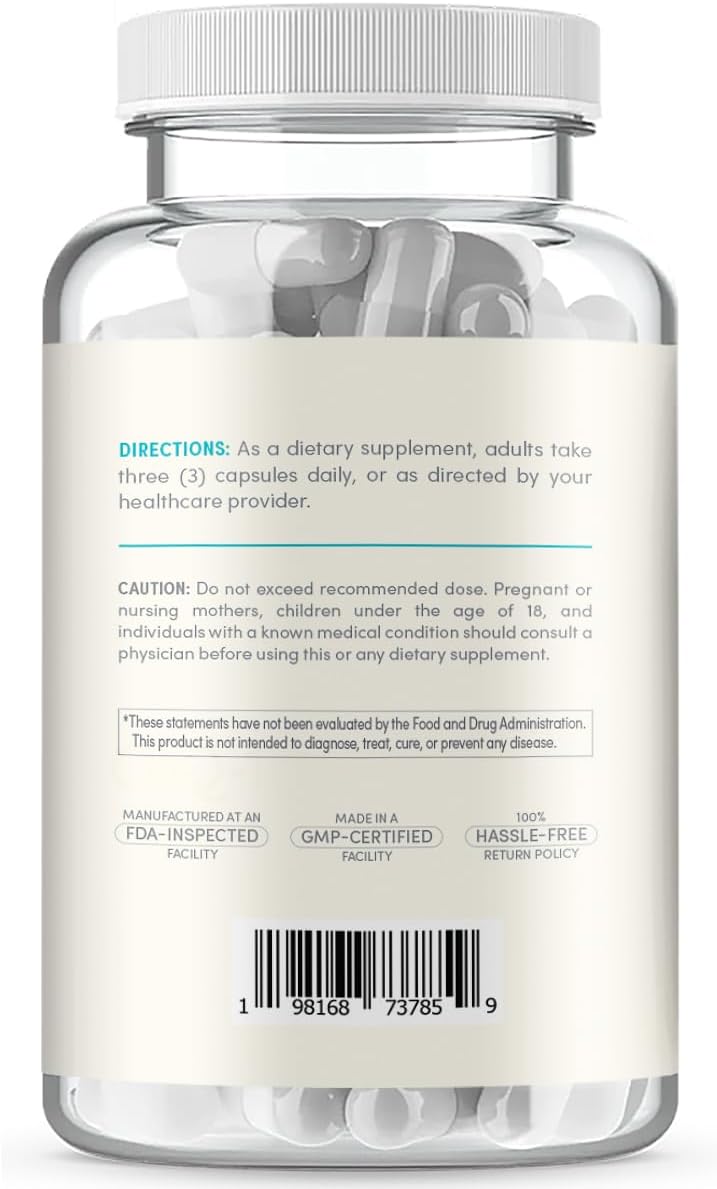Advanced Memory Support Supplement with Phosphatidylserine, DMAE, Gotu Kola, and Ginkgo Biloba - Non-GMO Vegan Formula for Brain Function - Made in USA (60+ Servings)