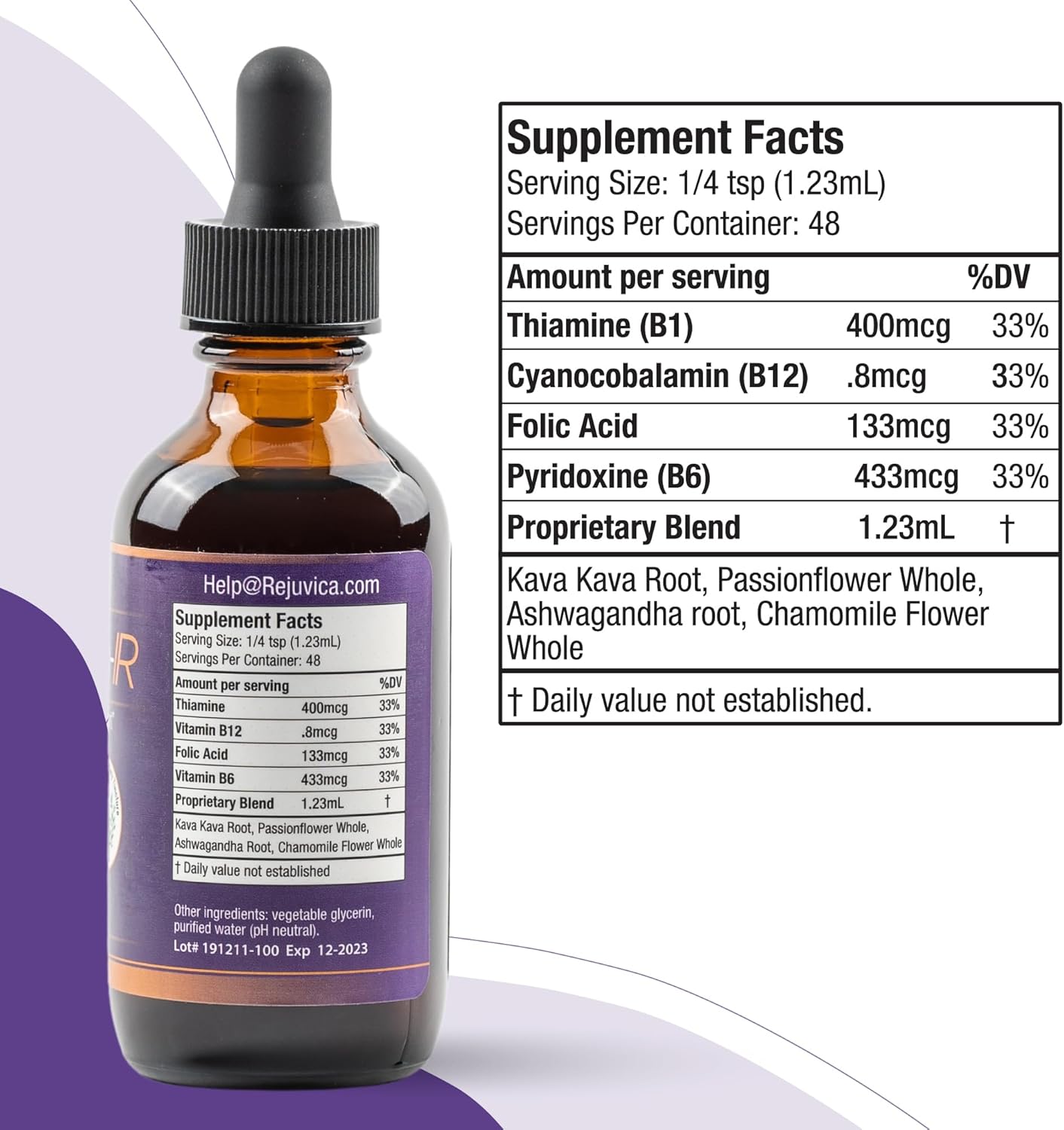 Advanced Mood Support Supplement with Kava Kava, Ashwagandha, Passionflower, and B-Vitamins by Zenapin-IR Rejuvica Health