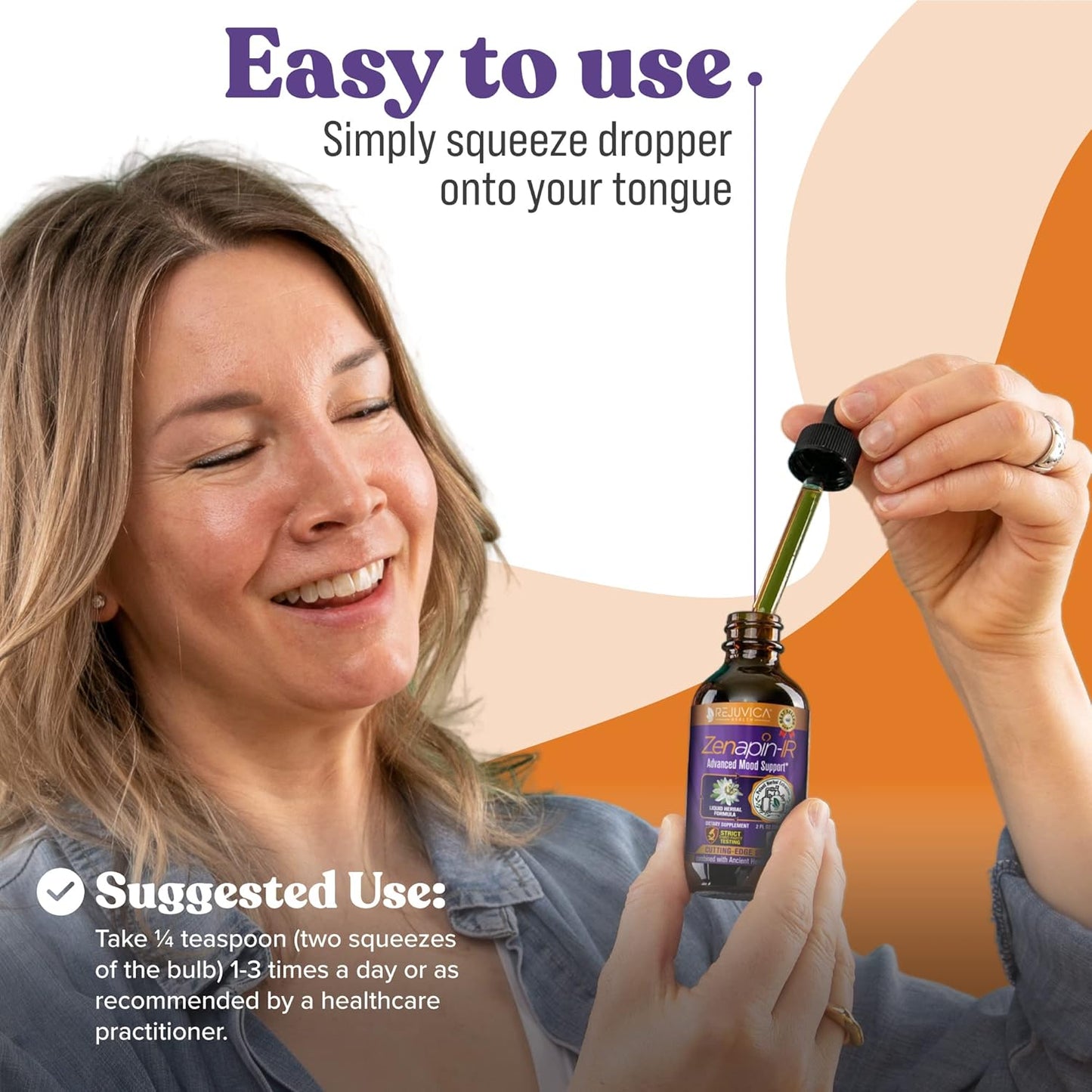 Advanced Mood Support Supplement with Kava Kava, Ashwagandha, Passionflower, and B-Vitamins by Zenapin-IR Rejuvica Health