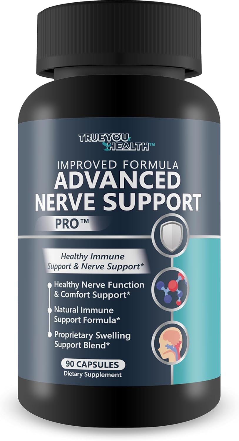 Advanced Nerve Support Supplement for Neuropathy and Nerve Damage Repair - True You Health's Best Formula for Nerve Support