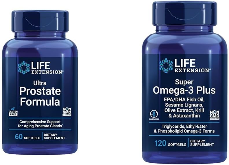 Advanced Prostate Health & Omega-3 Fish Oil Supplement for Longevity & Vitality