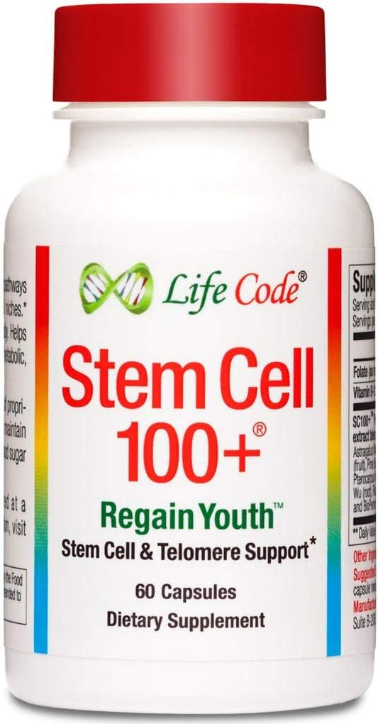 Advanced Stem Cell Supplement for Anti-Aging & Regeneration - Supports Telomeres, Longevity Genes, Neural Function, and More