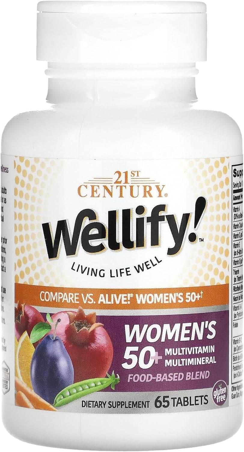 Advanced Women's 50+ Multivitamin with Minerals for Overall Wellbeing, 65 Count