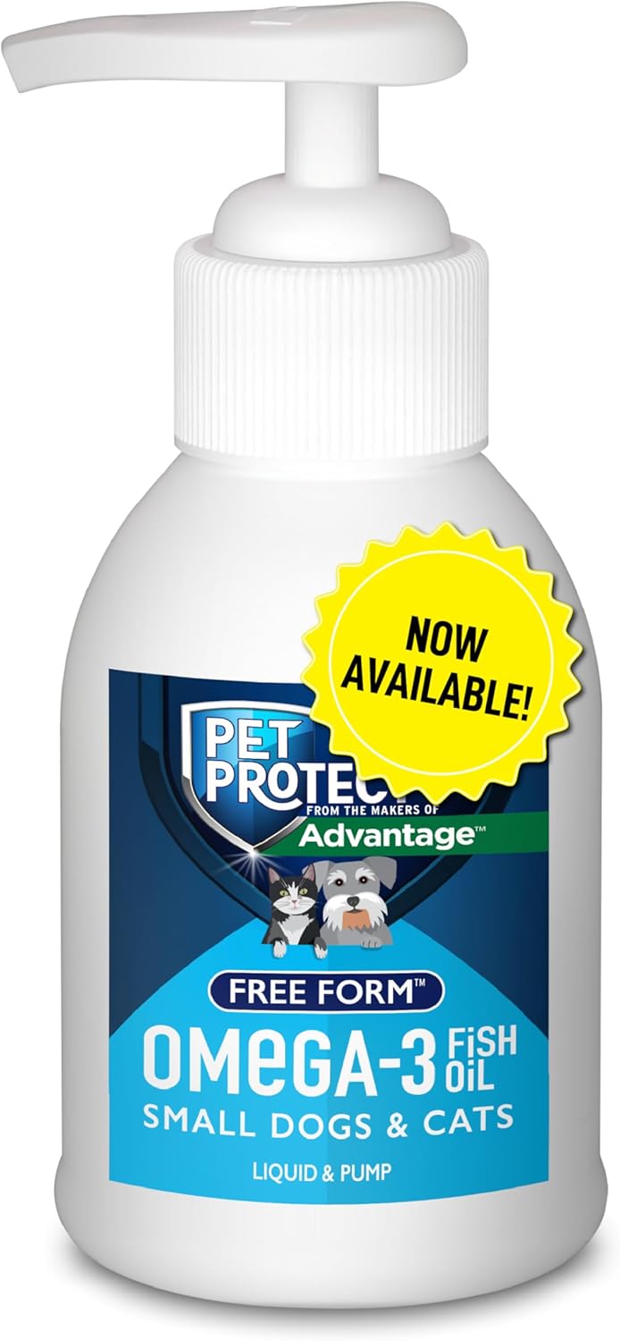 Advantage Omega 3 Supplement 4-oz for Small Dogs & Cats with Pet Protection