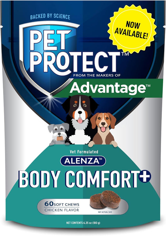 Advantage Pet Protect Body Comfort+ Supplement for Dogs | 60 Chews by Vet-Formulated Brand