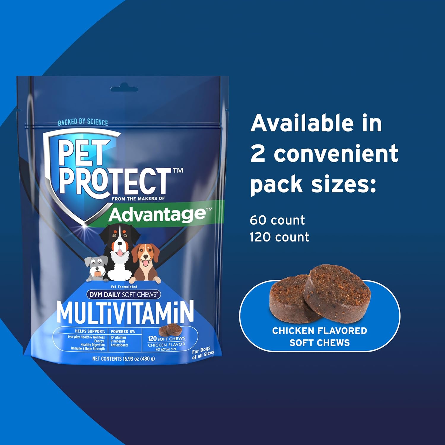 Advantage Pet Protect Daily Multivitamin Chews for Dogs - 120 Count