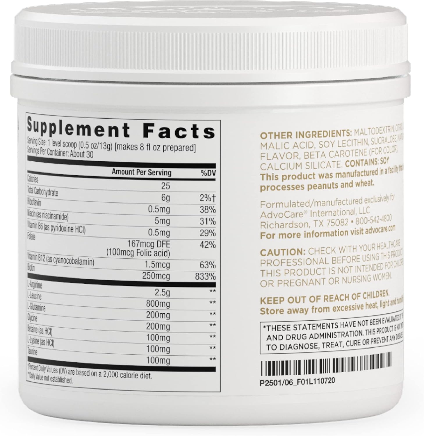 AdvoCare Arginine Extreme Multinutrient Supplement - Pre-Workout Amino Acids Blend - Boosts Stamina & Endurance - Contains Vitamin B-12 & L-Arginine - Citrus Flavor - 14 oz