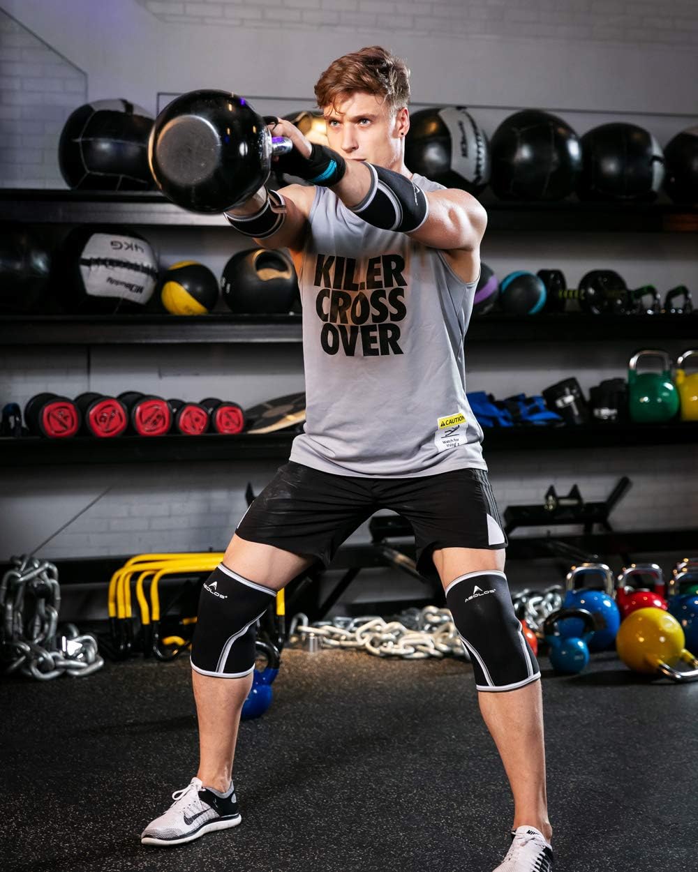 AEOLOS Gymnastics Hand Grips with Wrist Wrap Support for WODs, Pull-ups, Weightlifting, Kettlebells