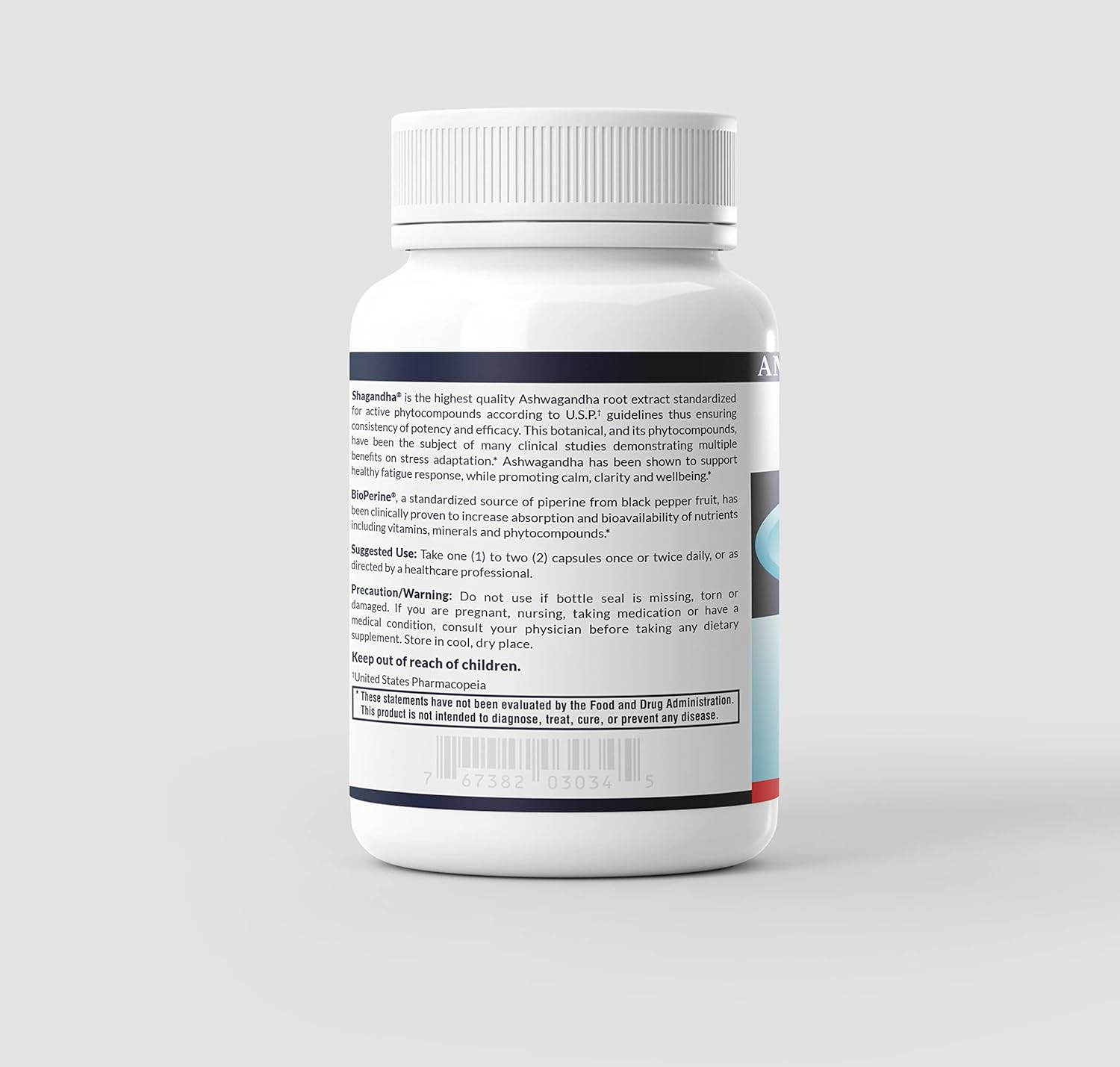 AFI America's Finest Inc Shagandha Capsules 250mg with BioPerine for Adrenal Fatigue, Calmness, and Clarity