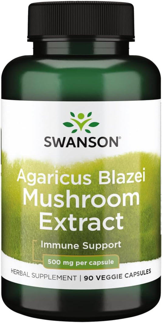 Agaricus Blazei Mushroom Extract Capsules - 500mg, 90 count by Swanson
