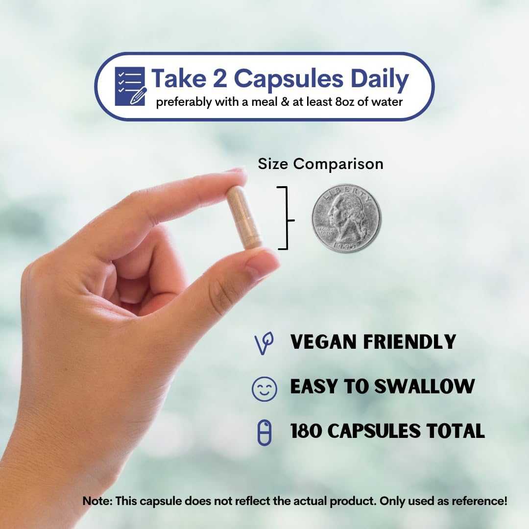 Agaricus Blazei Organic Mushroom Extract: Immune & Energy Support - 30% Polysaccharides - 180 Veg Caps - Non-GMO, Gluten-Free, Vegan