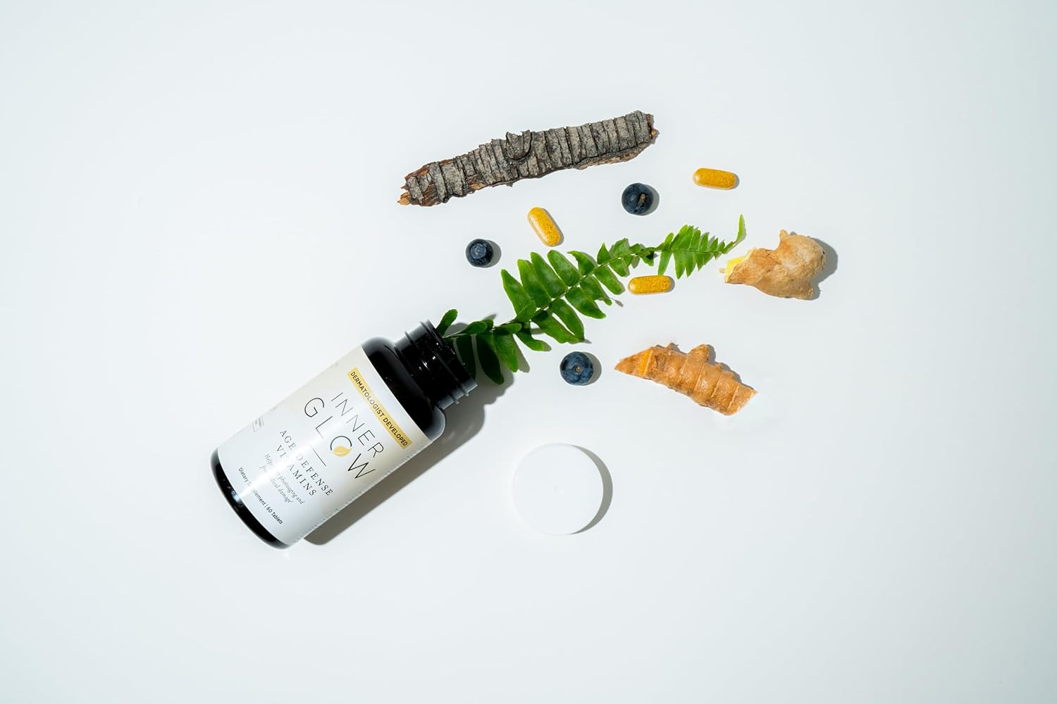 Age Defense Vitamins for Inner Glow - Developed by Dermatologists and Plastic Surgeons to Combat Melasma and Photoaging with Polypodium Leucotomos and Pycnogenol