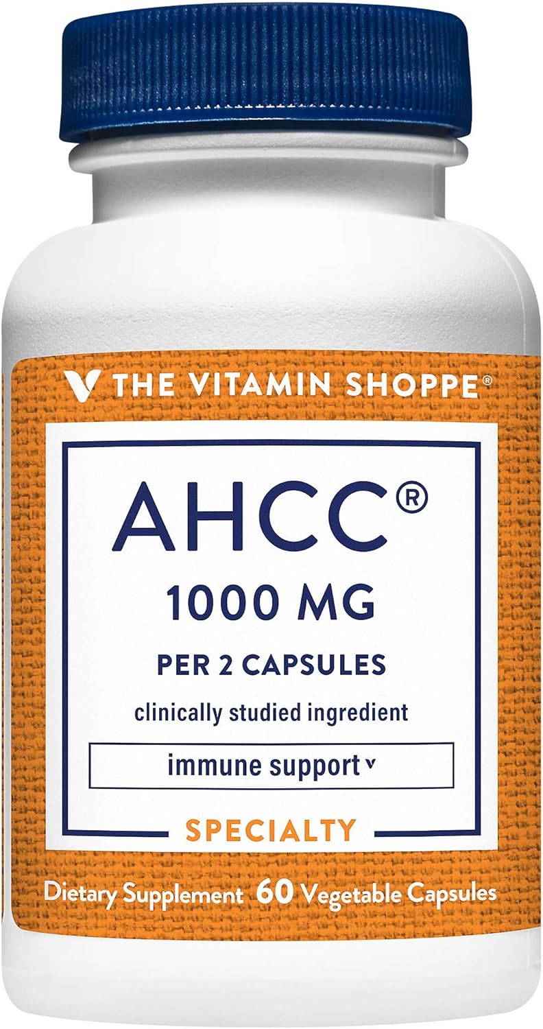 AHCC - 500 MG Veggie Capsules for Immune Support - 60 Count