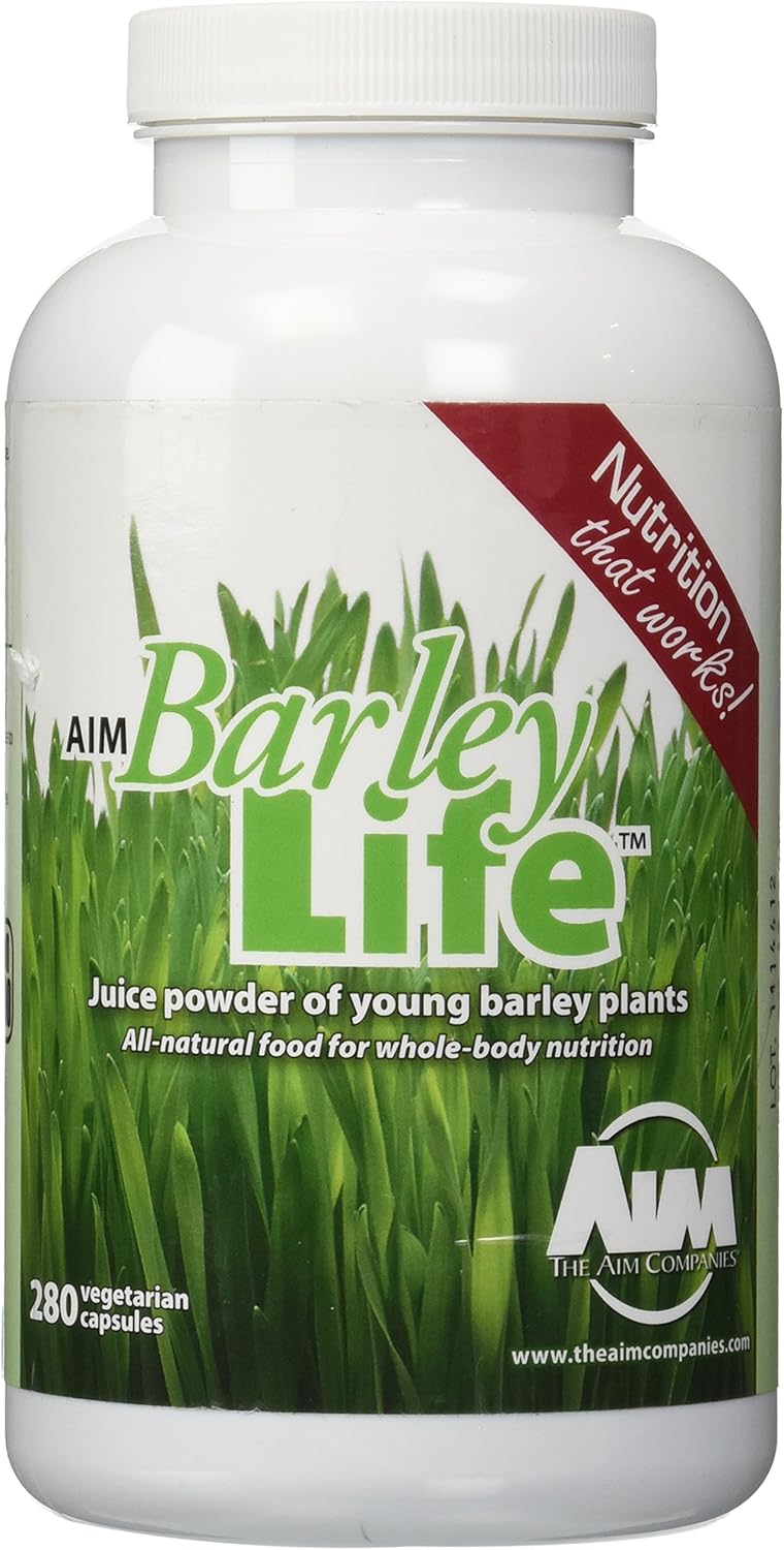 AIM International BarleyLife Capsules - 280 Capsules - Barley Life Supplement