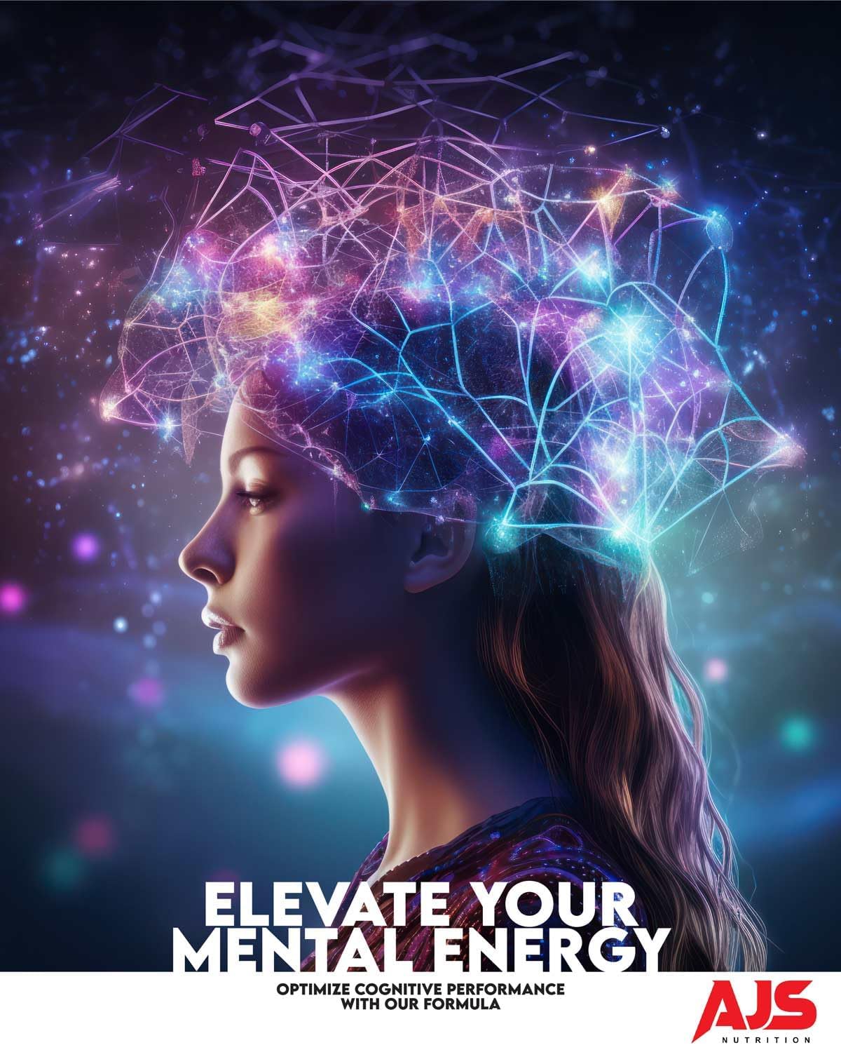 AJS Alpha GPC Nootropic Brain Supplement with Phosphatidylserine and Herbal Extracts 90 CT