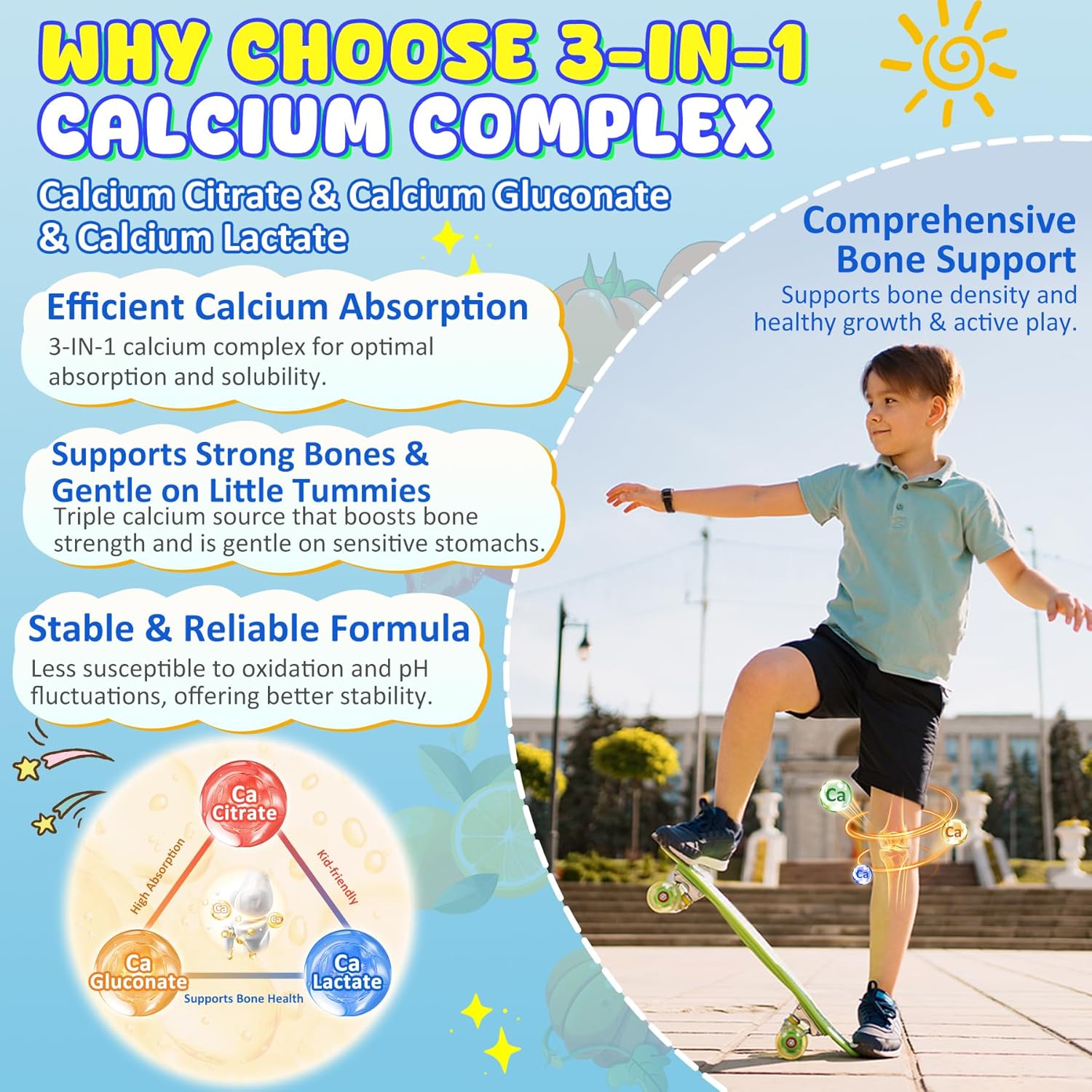 Akkermansia Probiotics Gummies Bundle with Prebiotics Fiber & Essential Nutrients for Kids 4+
