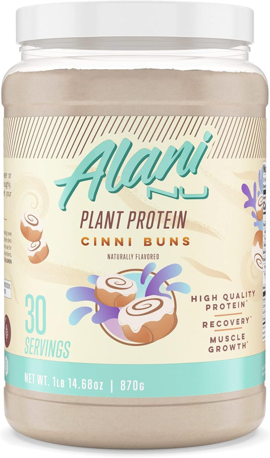 Alani Nu CINNIBUNS Plant-Based Protein Powder - 18g Vegan Protein, Meal Replacement, Dairy-Free, Low Carb, 30 Servings