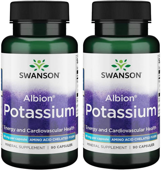 Albion Complexed Potassium Capsules - 99mg - Pack of 180 Capsules