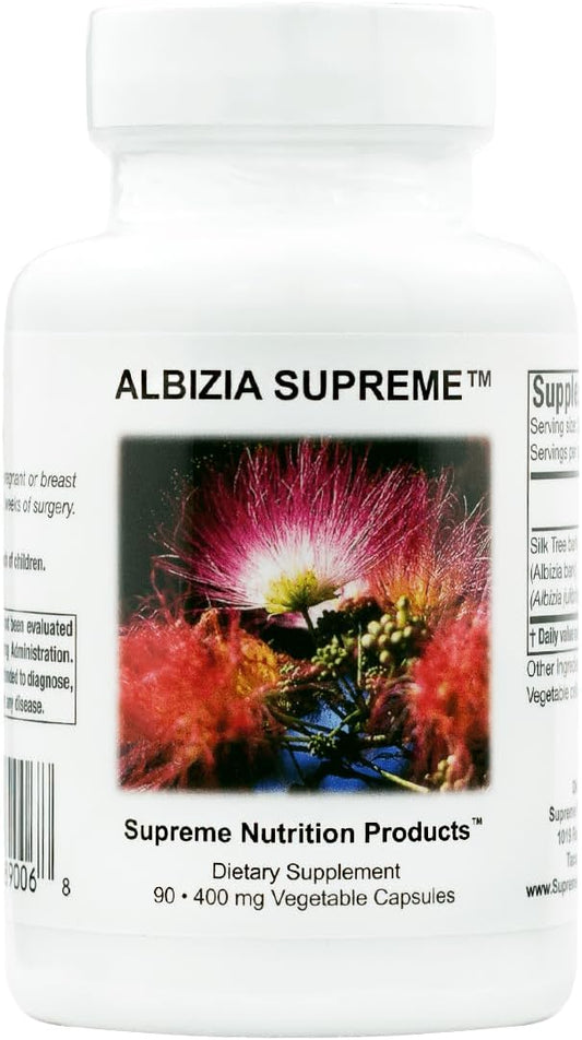 Albizia Supreme by Supreme Nutrition Products - 90 Pure Silk Tree Bark Capsules