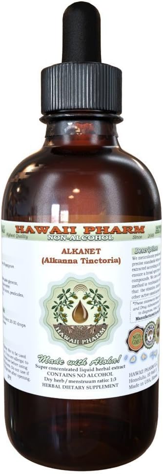 Alcohol-Free Alkanet Liquid Extract 2 oz - Natural Herbal Supplement