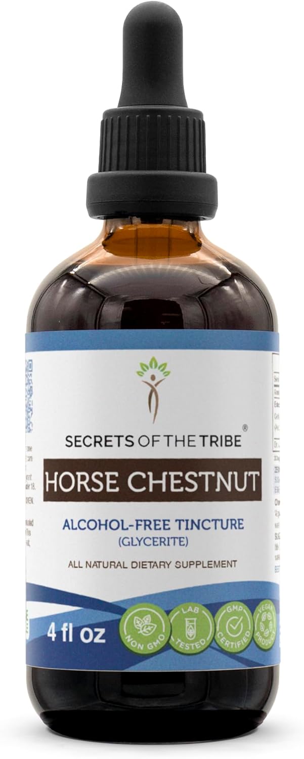 Alcohol-Free Horse Chestnut Tincture Liquid Extract - 4 FL OZ Bottle - Aesculus hippocastanum Nut