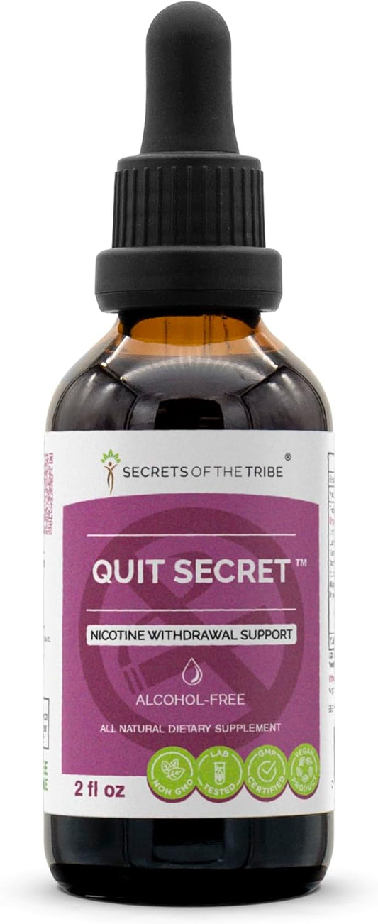 Alcohol-Free Licorice, Lungwort, Nutmeg, St. John's Wort Extract - Nicotine Withdrawal Support - 2 fl oz