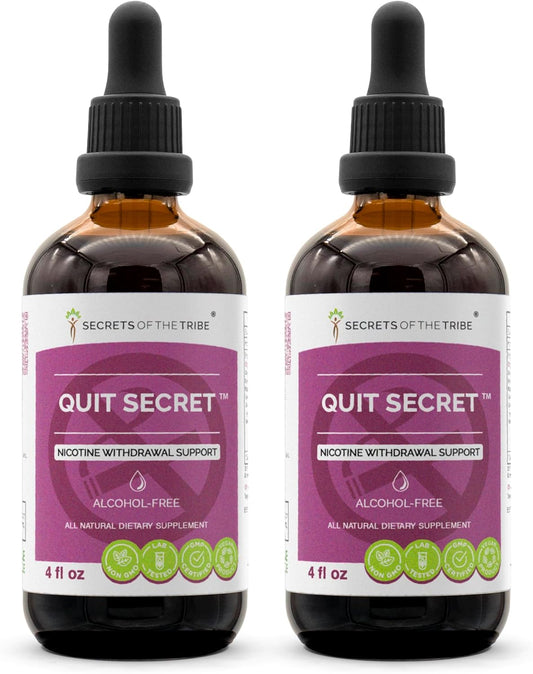 Alcohol-Free Licorice, Lungwort, Nutmeg, St. John's Wort Extract for Nicotine Withdrawal Support - 8 fl oz