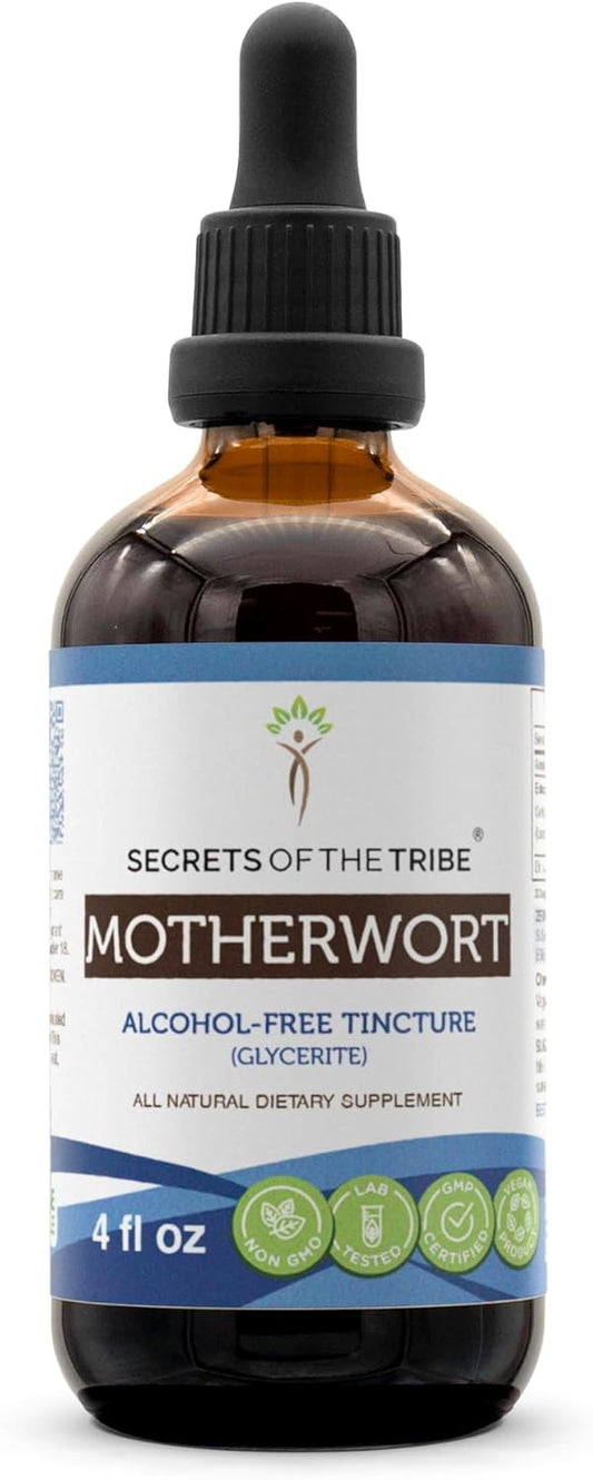 Alcohol-Free Motherwort Tincture Liquid Extract - 4 FL OZ - Secrets of the Tribe