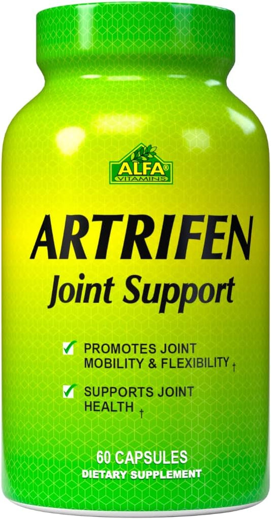 ALFA VITAMINS Artrifen Capsules - Glucosamine, Chondroitin, Boswellia Extract - Joint Health Support for Knee Troubles